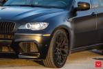 BMW X6 M Matte Black on Vossen Wheels (HF-2) 2019 года